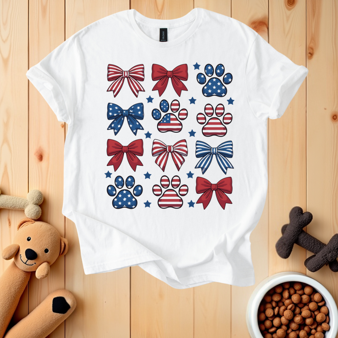 Patriotic Dog Mom T-Shirt