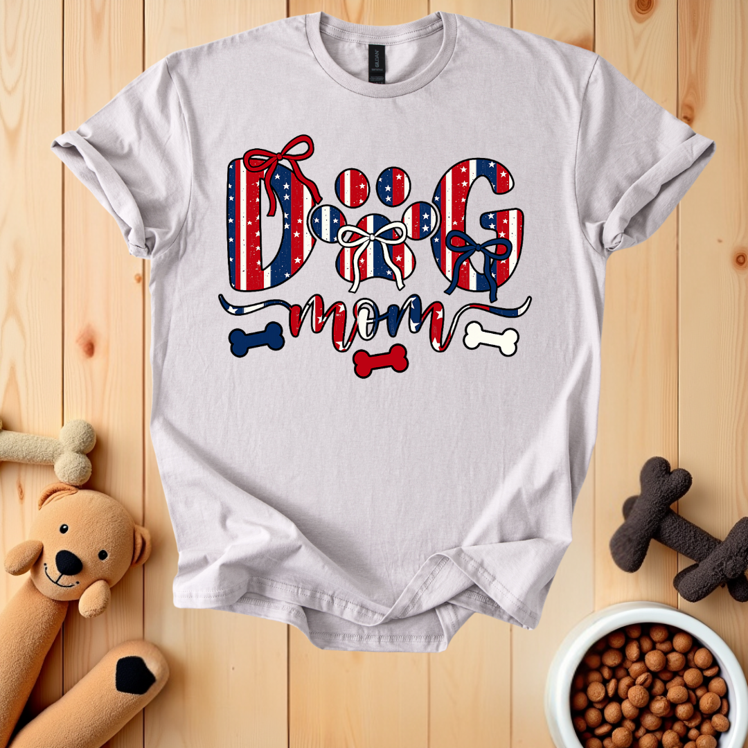 Patriotic Dog Mom T-Shirt