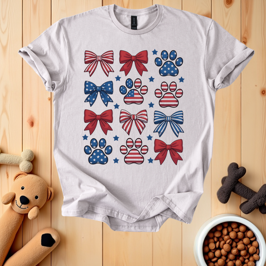 Patriotic Dog Mom T-Shirt