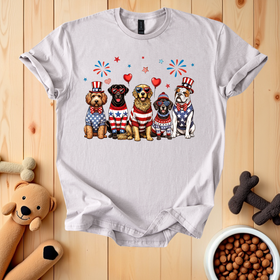 Patriotic Dogs T-Shirt