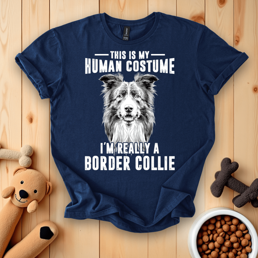 This Is My Human Costume I'm Really A Border Collie T-Shirt