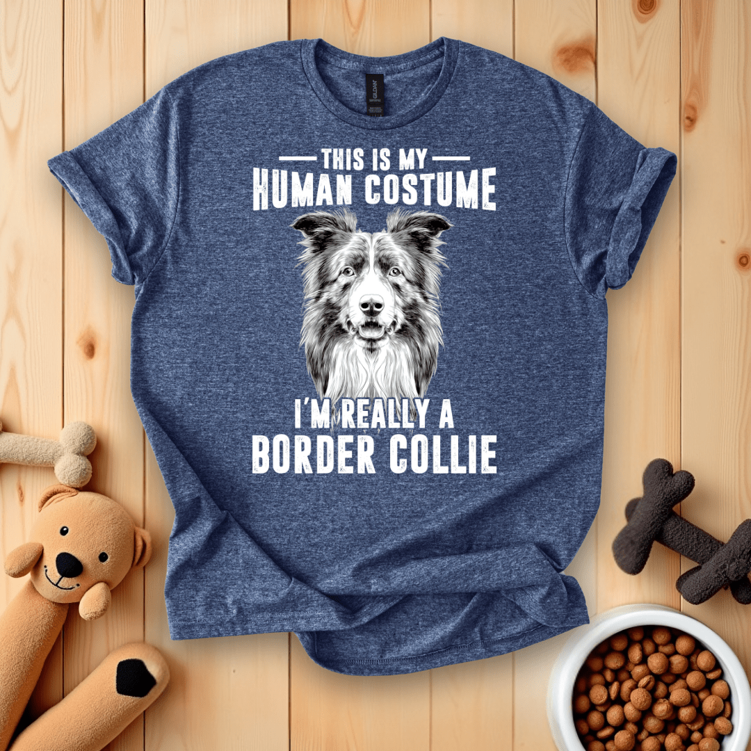 This Is My Human Costume I'm Really A Border Collie T-Shirt