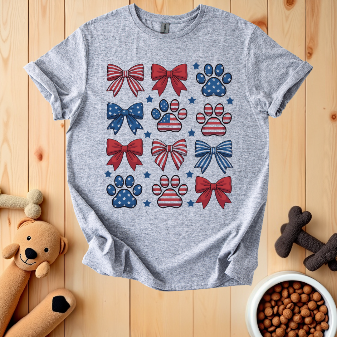 Patriotic Dog Mom T-Shirt