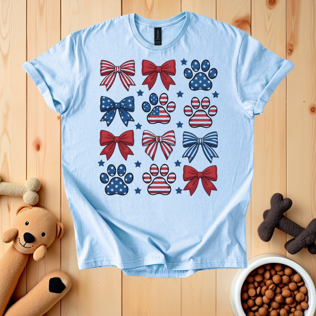 Patriotic Dog Mom T-Shirt