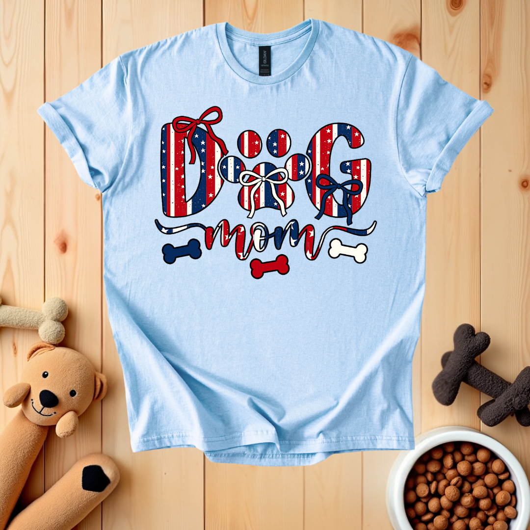 Patriotic Dog Mom T-Shirt