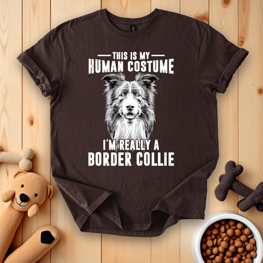 This Is My Human Costume I'm Really A Border Collie T-Shirt