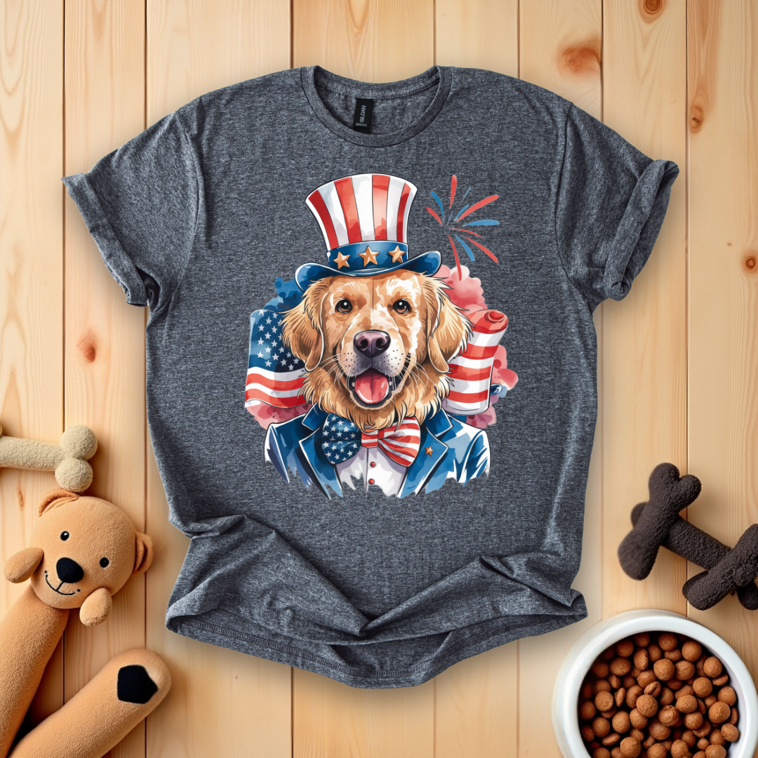 4Th Of July Golden Retriever T-Shirt