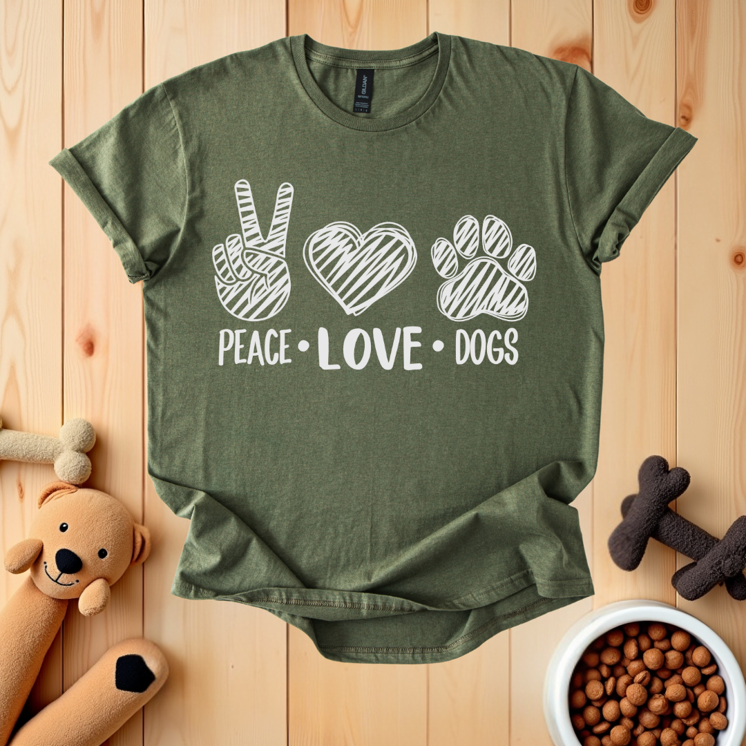 Peace Love Dogs T-Shirt