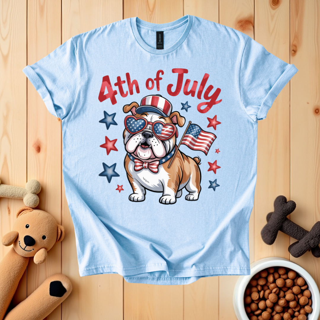 Patriotic Bulldog T-Shirt