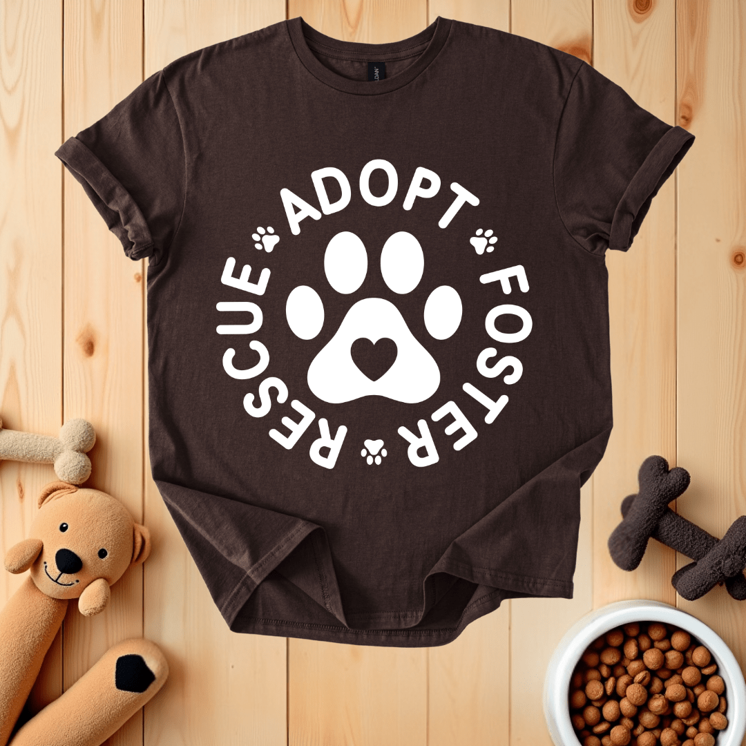 Dark Chocolate / S Adopt Rescue Foster T-Shirt