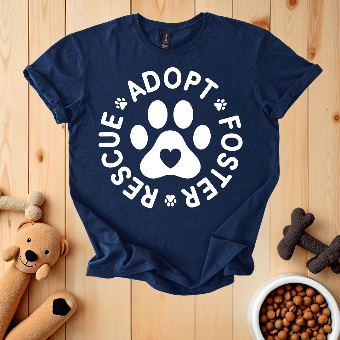 Navy / S Adopt Rescue Foster T-Shirt
