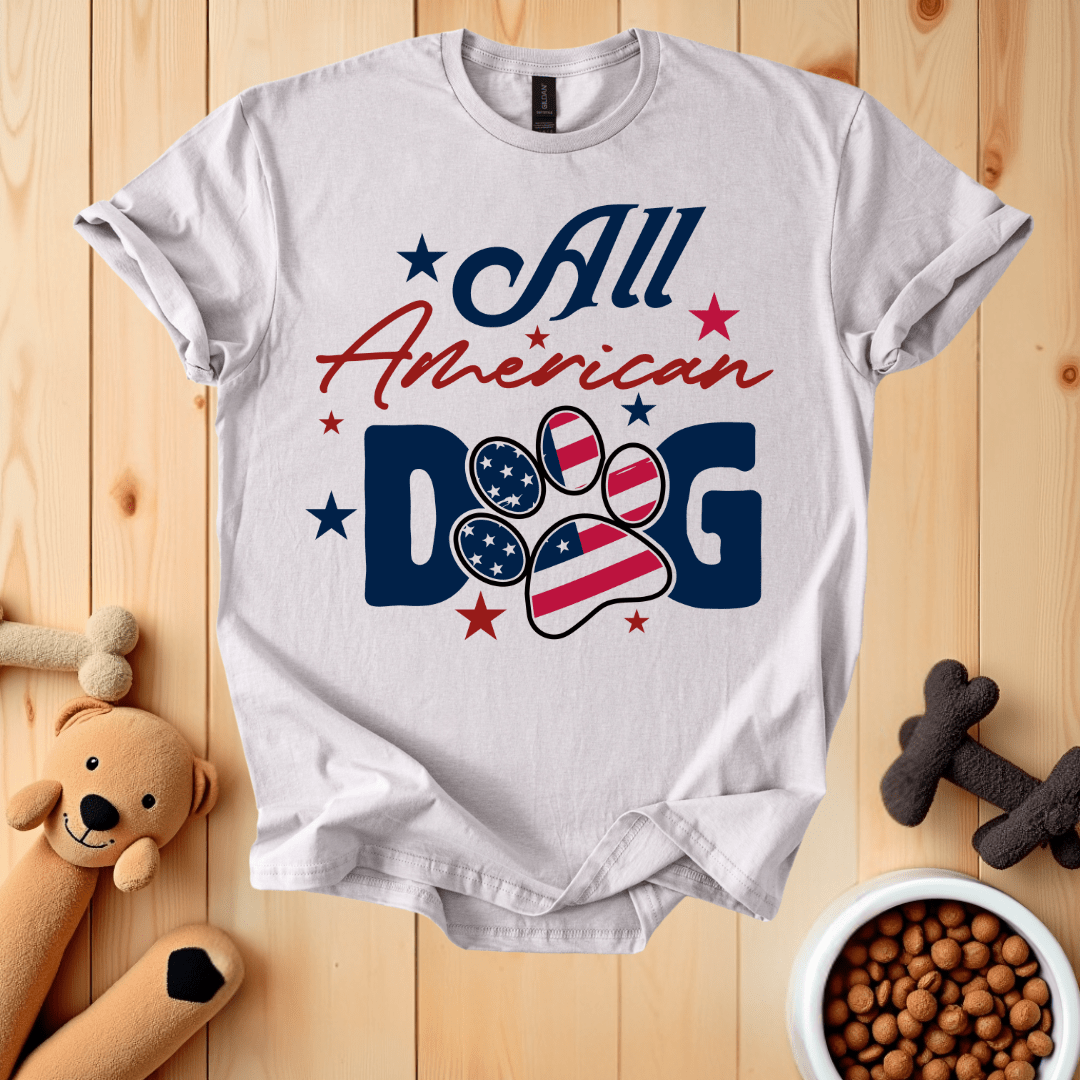 Ice Grey / S All American Dog T-Shirt