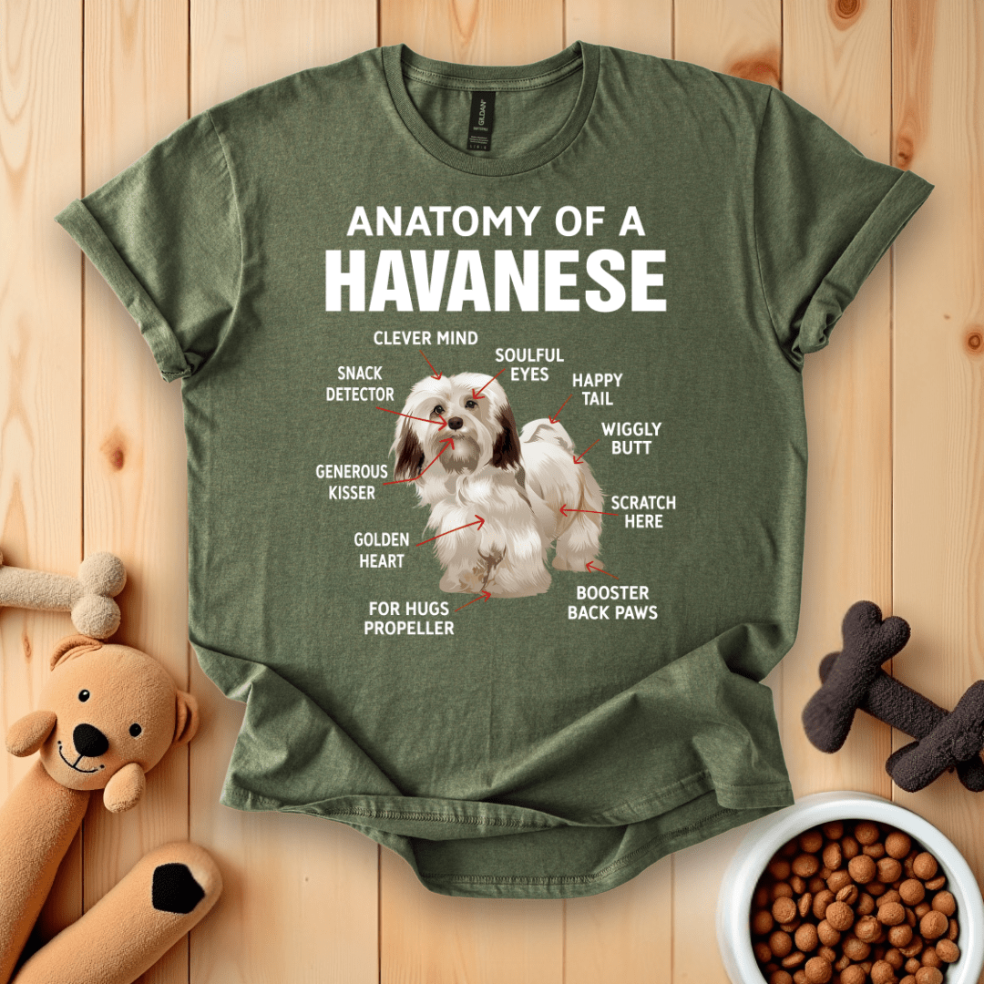 Military Green / S Anatomy Of A Havanese T-Shirt