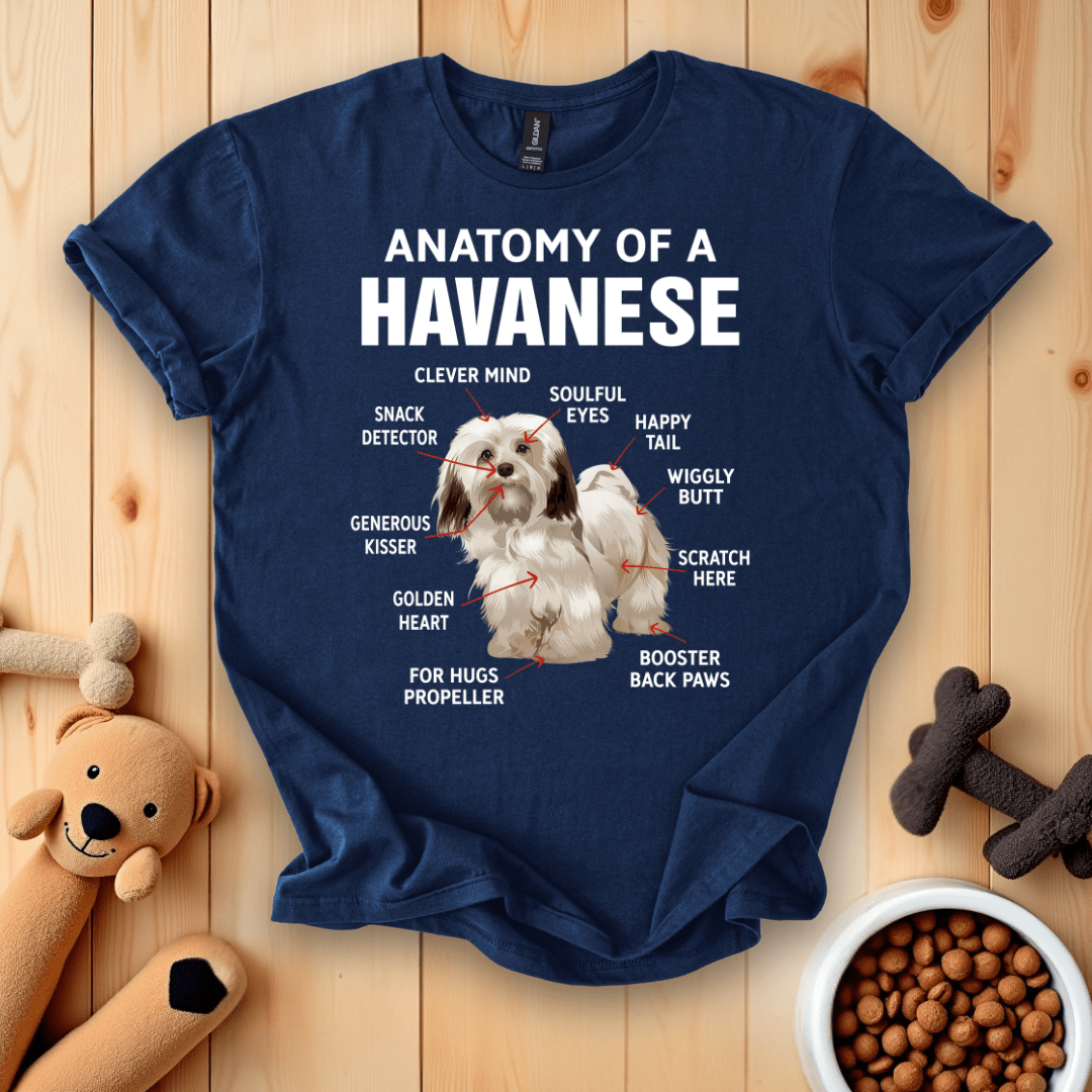 Navy / S Anatomy Of A Havanese T-Shirt