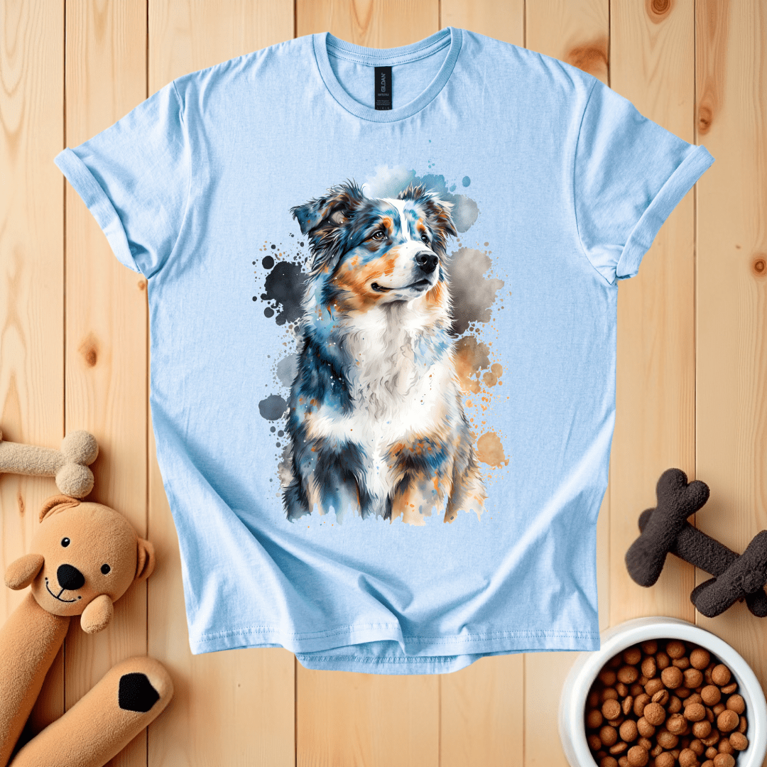 Light Blue / S Australian Shepherd Dog T-Shirt