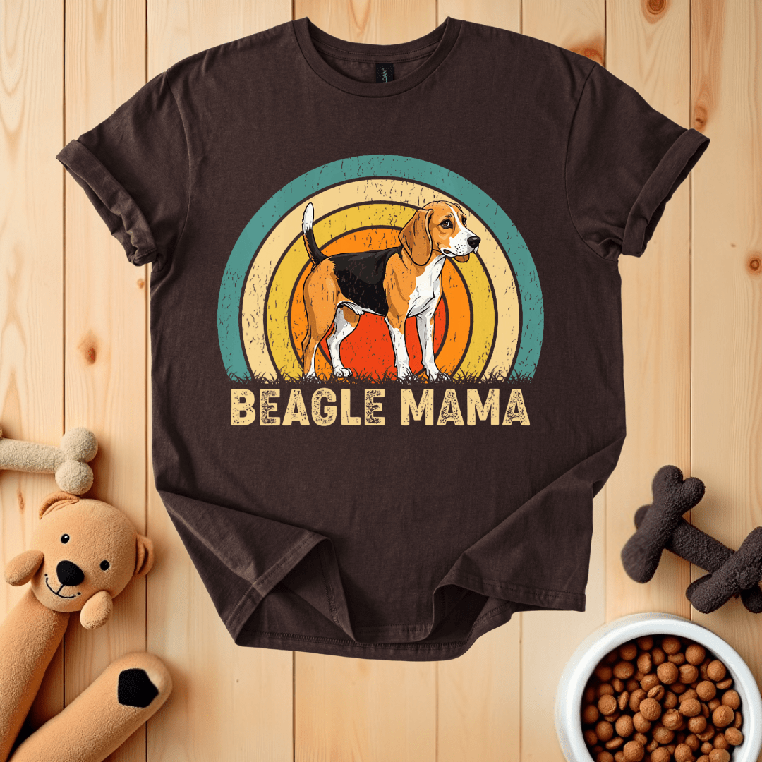 Dark Chocolate / S Beagle Mama T-Shirt