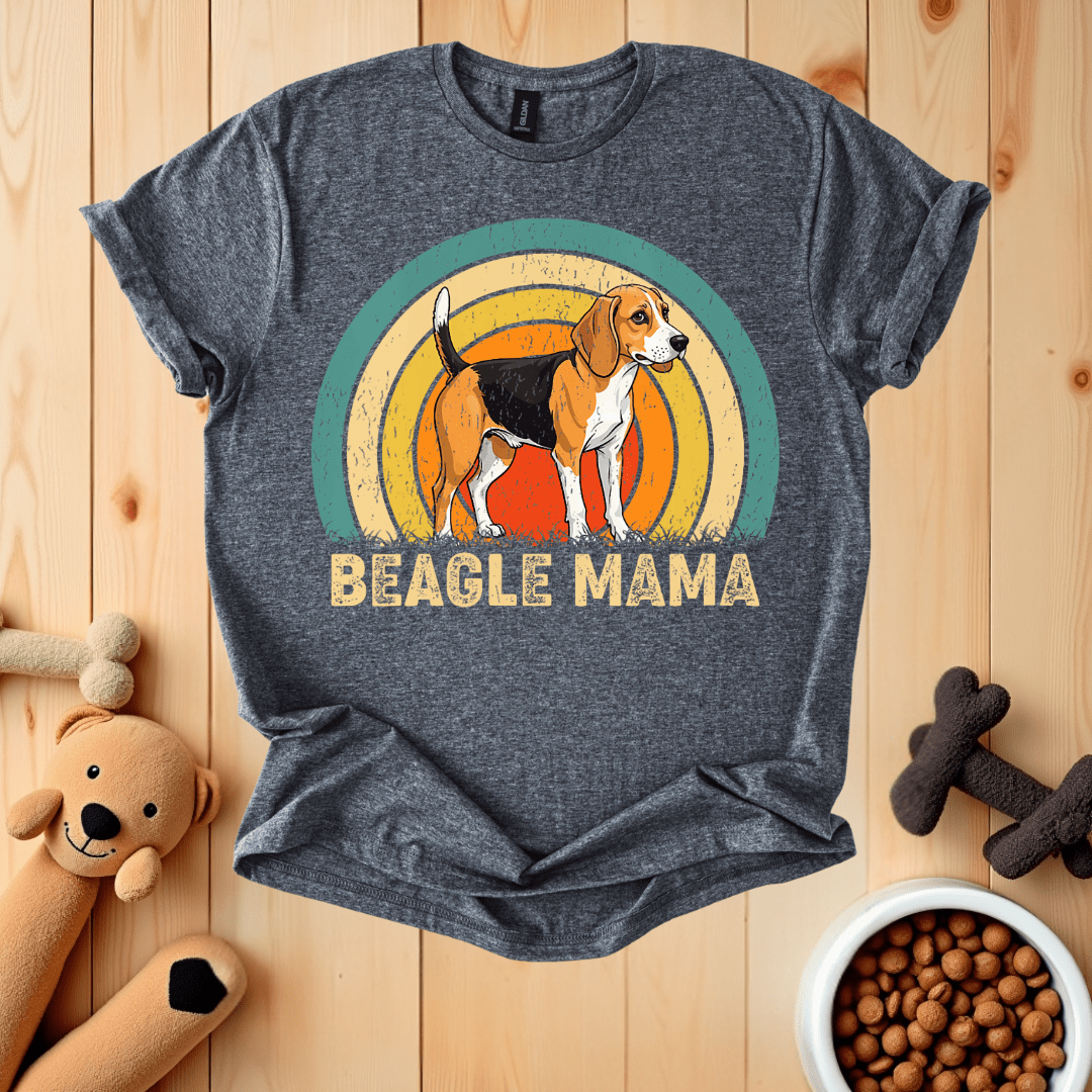Dark Heather / S Beagle Mama T-Shirt