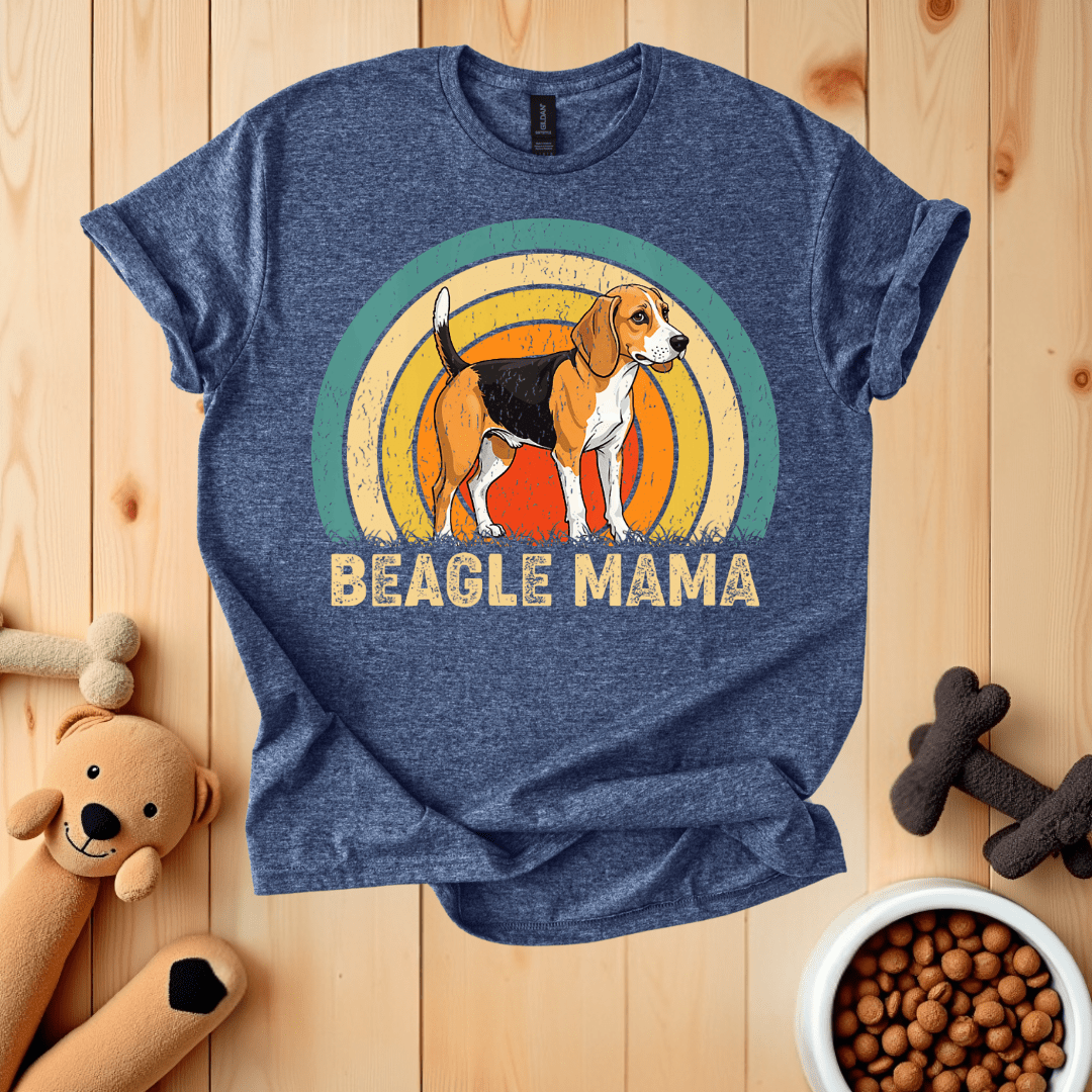 Heather Navy / S Beagle Mama T-Shirt