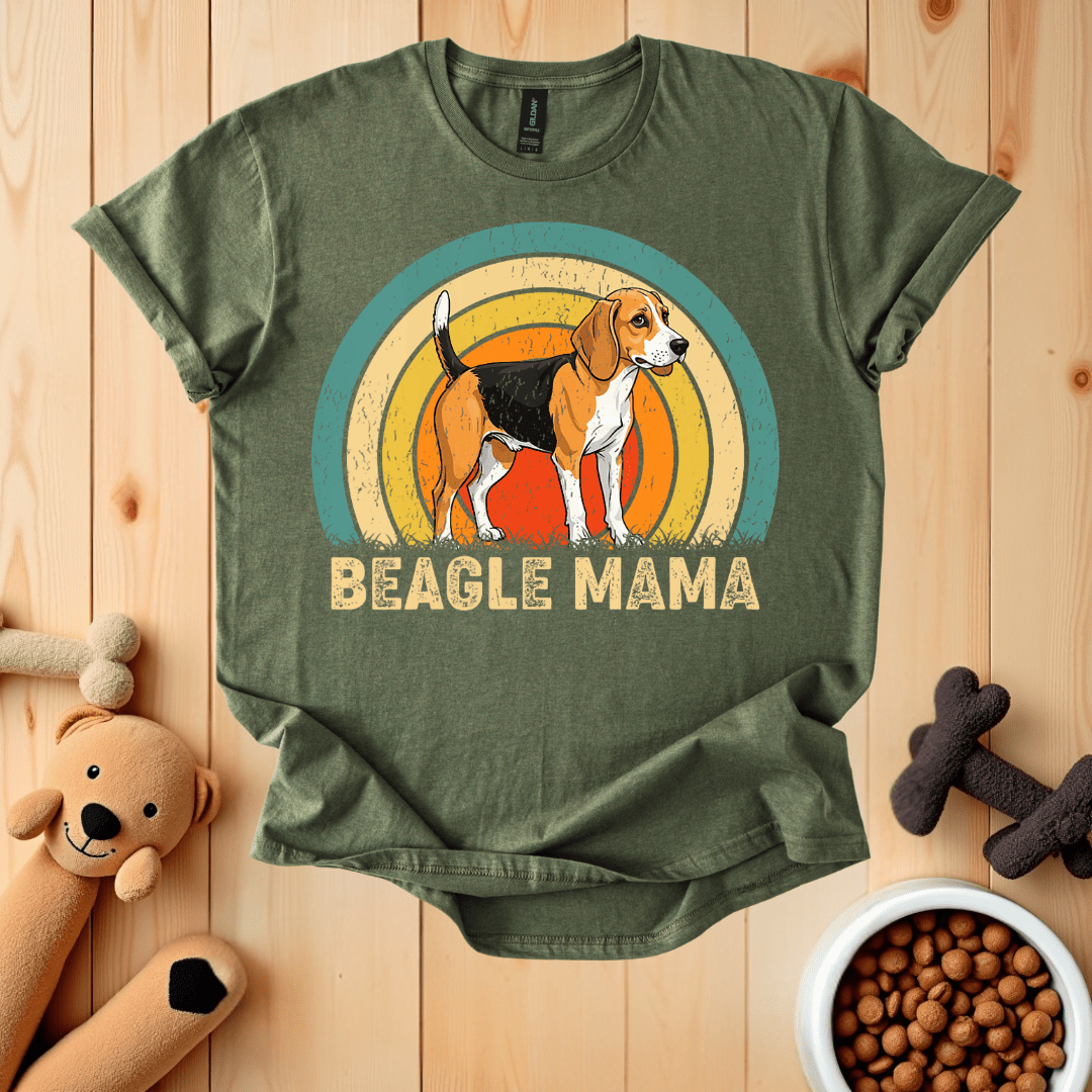 Military Green / S Beagle Mama T-Shirt