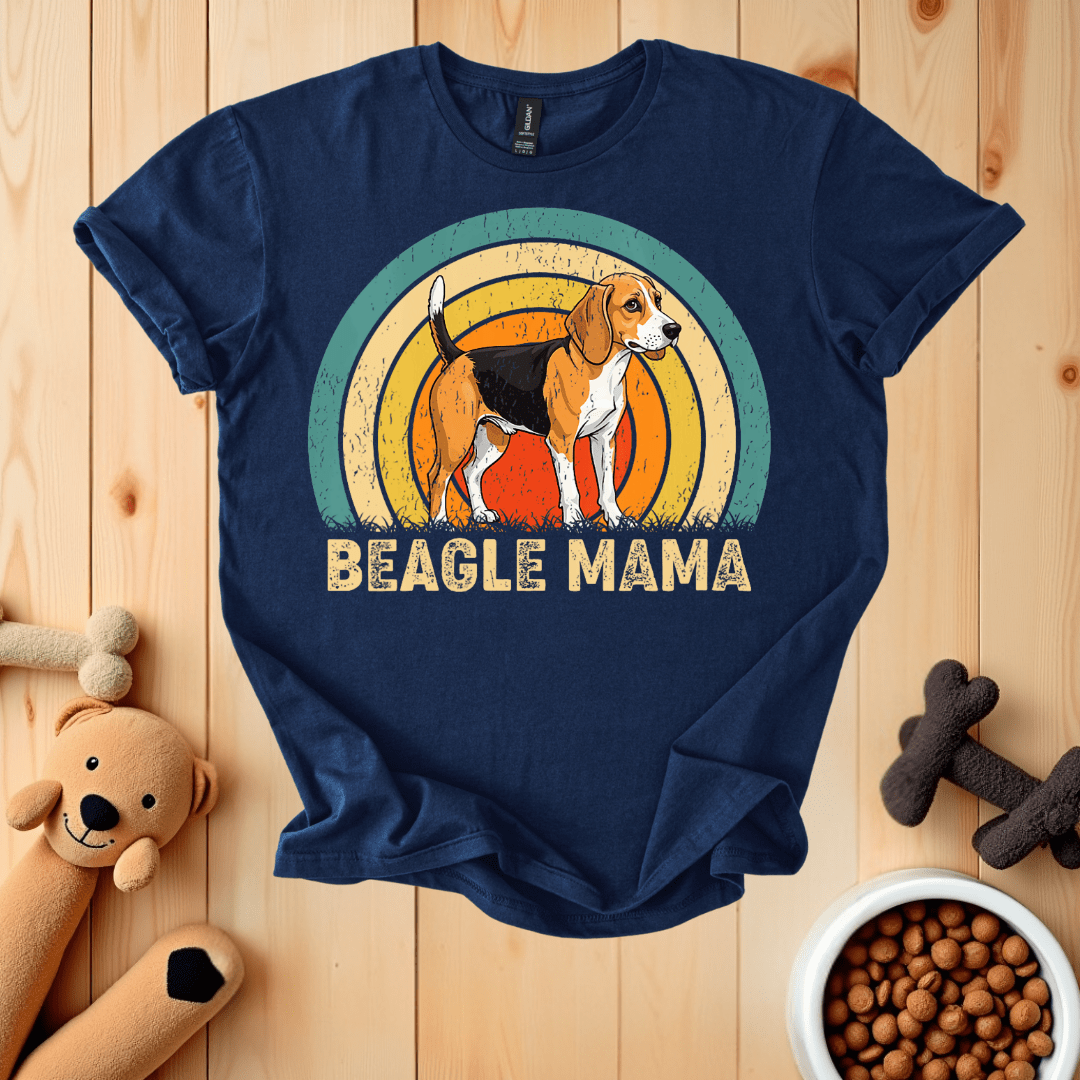Navy / S Beagle Mama T-Shirt