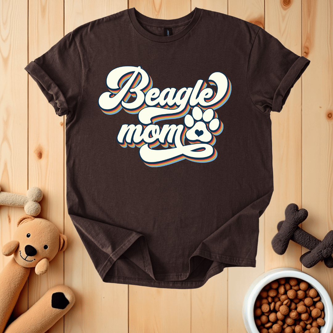 Dark Chocolate / S Beagle Mom T-Shirt