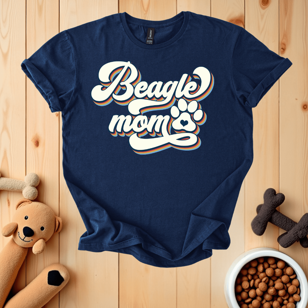 Navy / S Beagle Mom T-Shirt