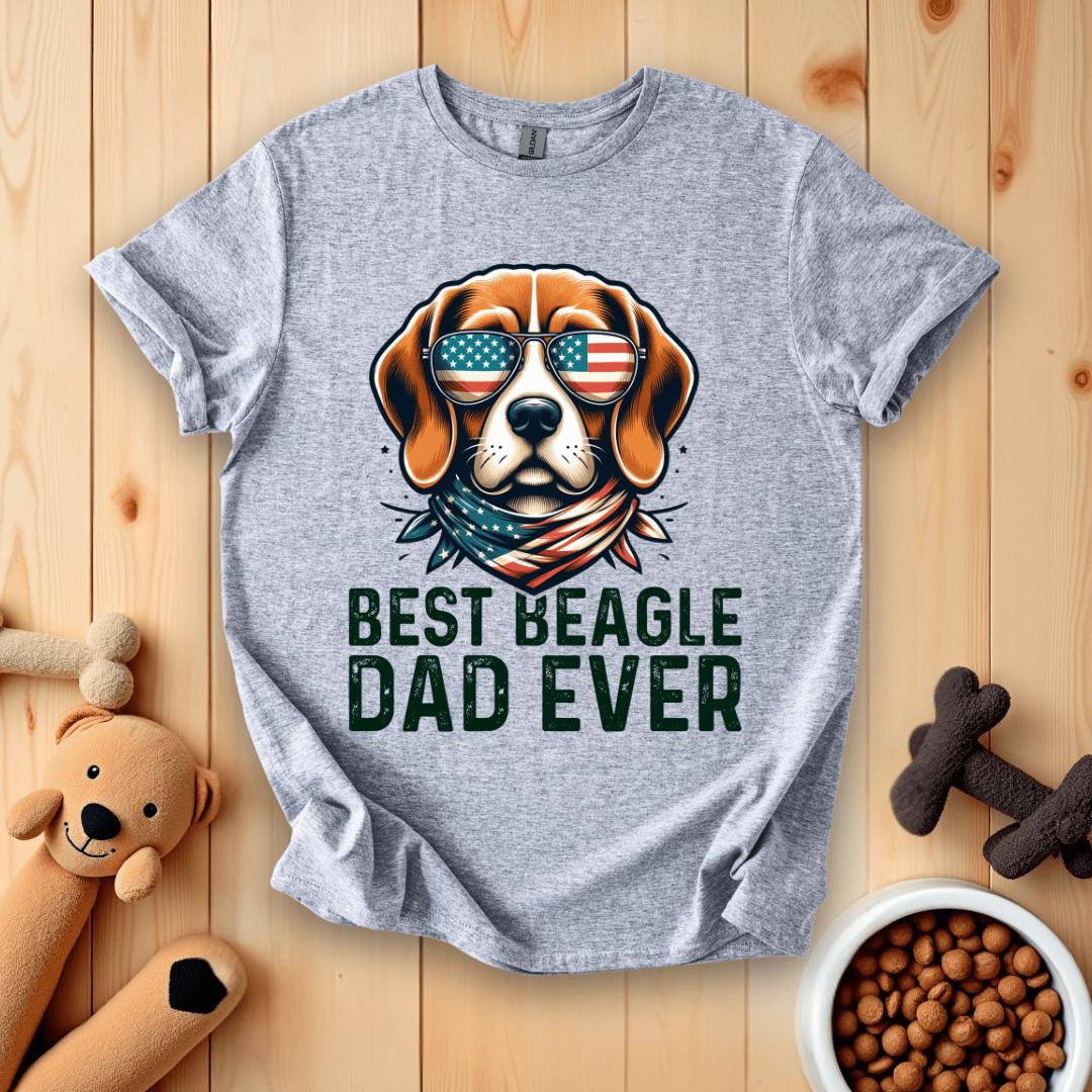 Sport Grey / S Best Beagle Dad Ever T-Shirt