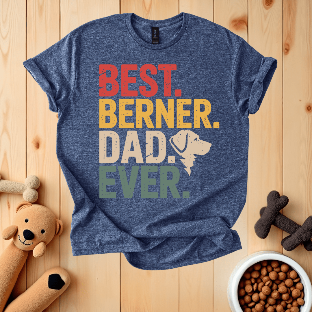Heather Navy / S Best Berner Dad Ever T-Shirt