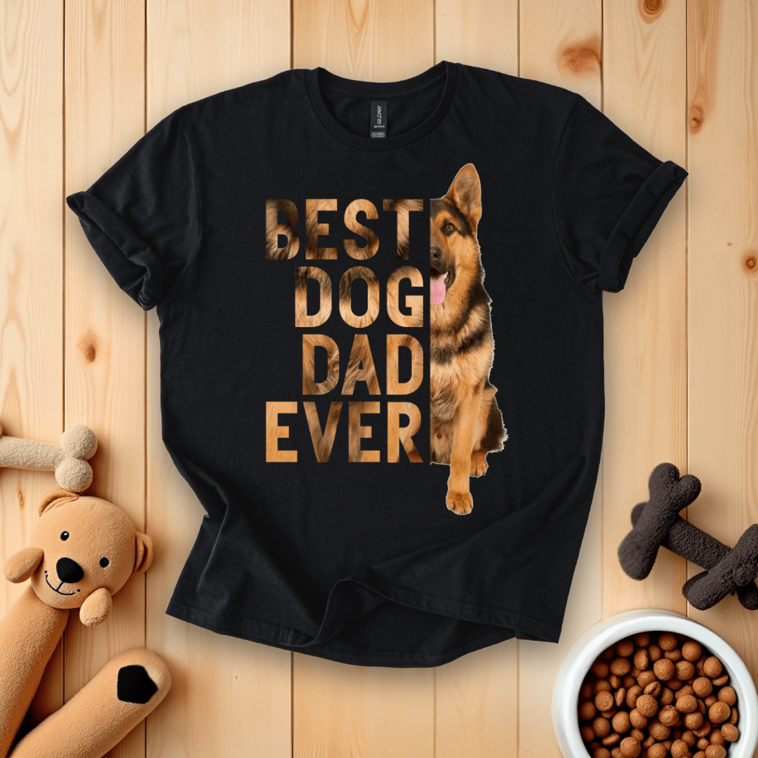 Black / S Best Dog Dad Ever T-Shirt