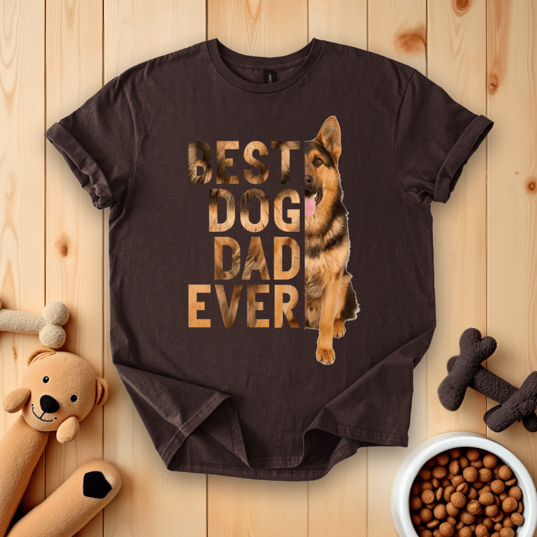 Dark Chocolate / S Best Dog Dad Ever T-Shirt