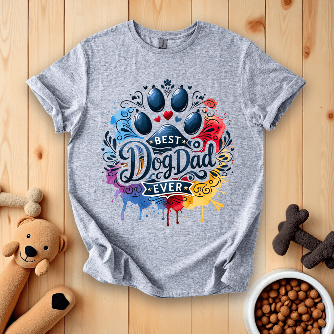 Sport Grey / S Best Dog Dad Ever T-Shirt