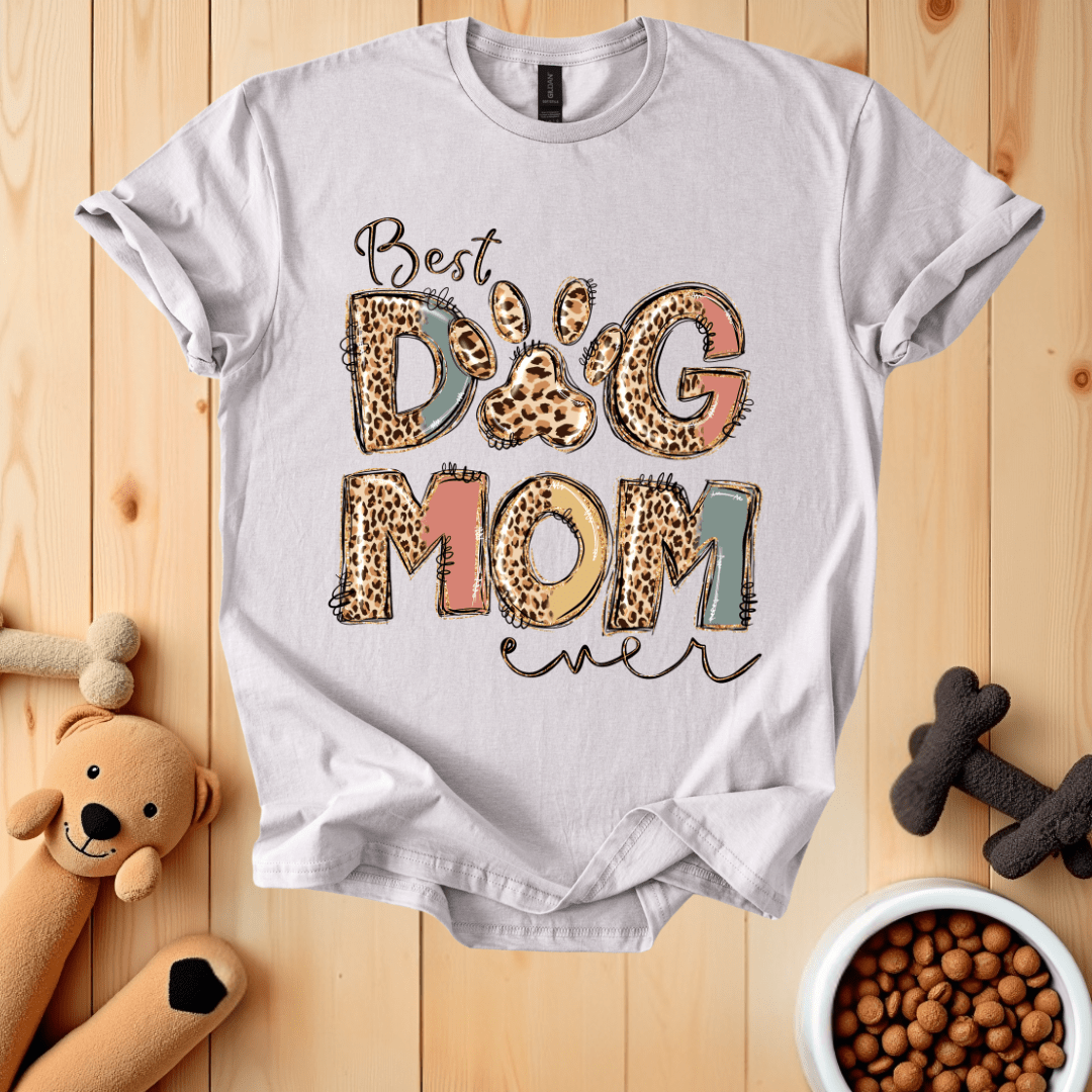 Ice Grey / S Best Dog Mom Ever T-Shirt