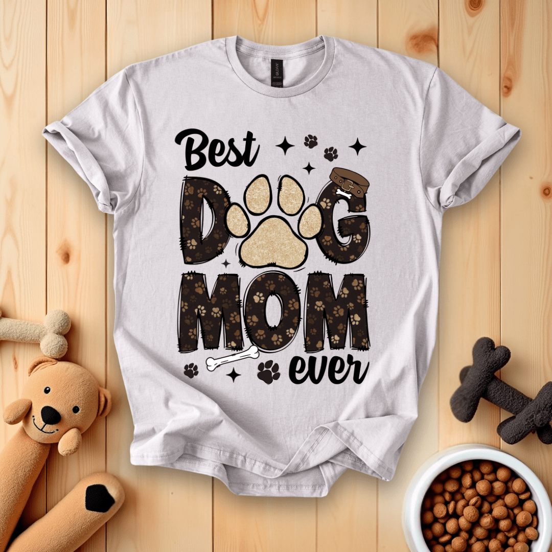 Ice Grey / S Best Dog Mom Ever T-Shirt