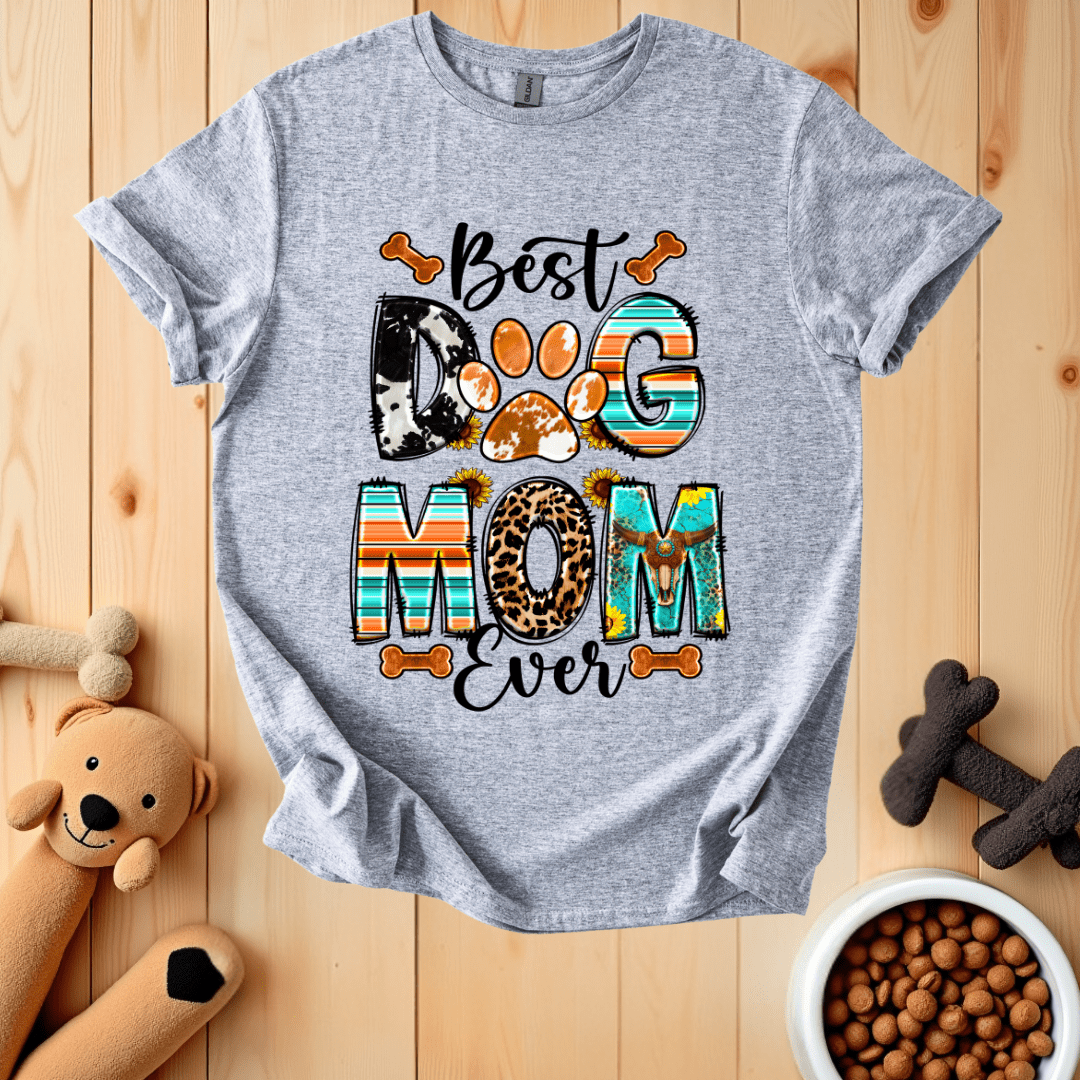 Sport Grey / S Best Dog Mom Ever T-Shirt