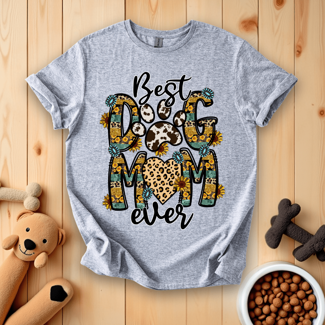 Sport Grey / S Best Dog Mom Ever T-Shirt