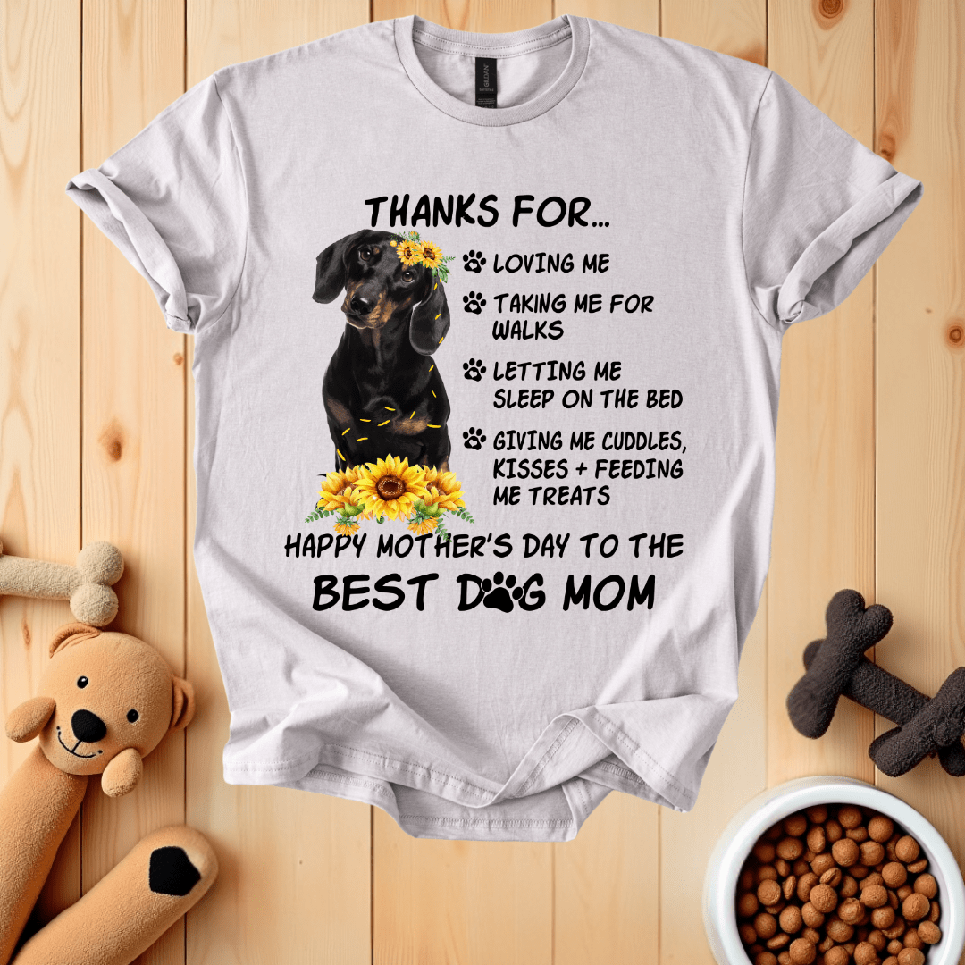Ice Grey / S Best Dog Mom T-Shirt