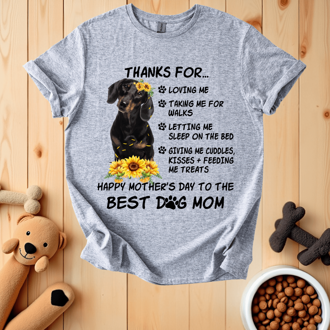 Sport Grey / S Best Dog Mom T-Shirt