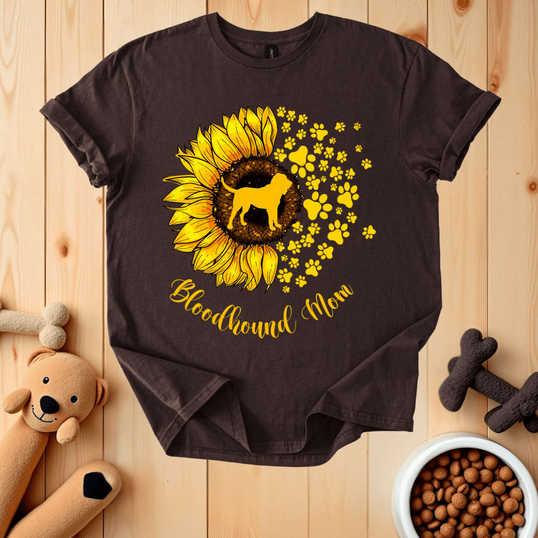Dark Chocolate / S Bloodhound Mom T-Shirt
