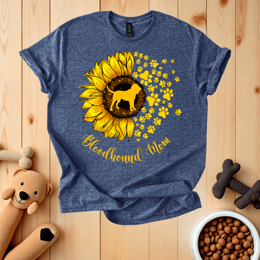 Heather Navy / S Bloodhound Mom T-Shirt
