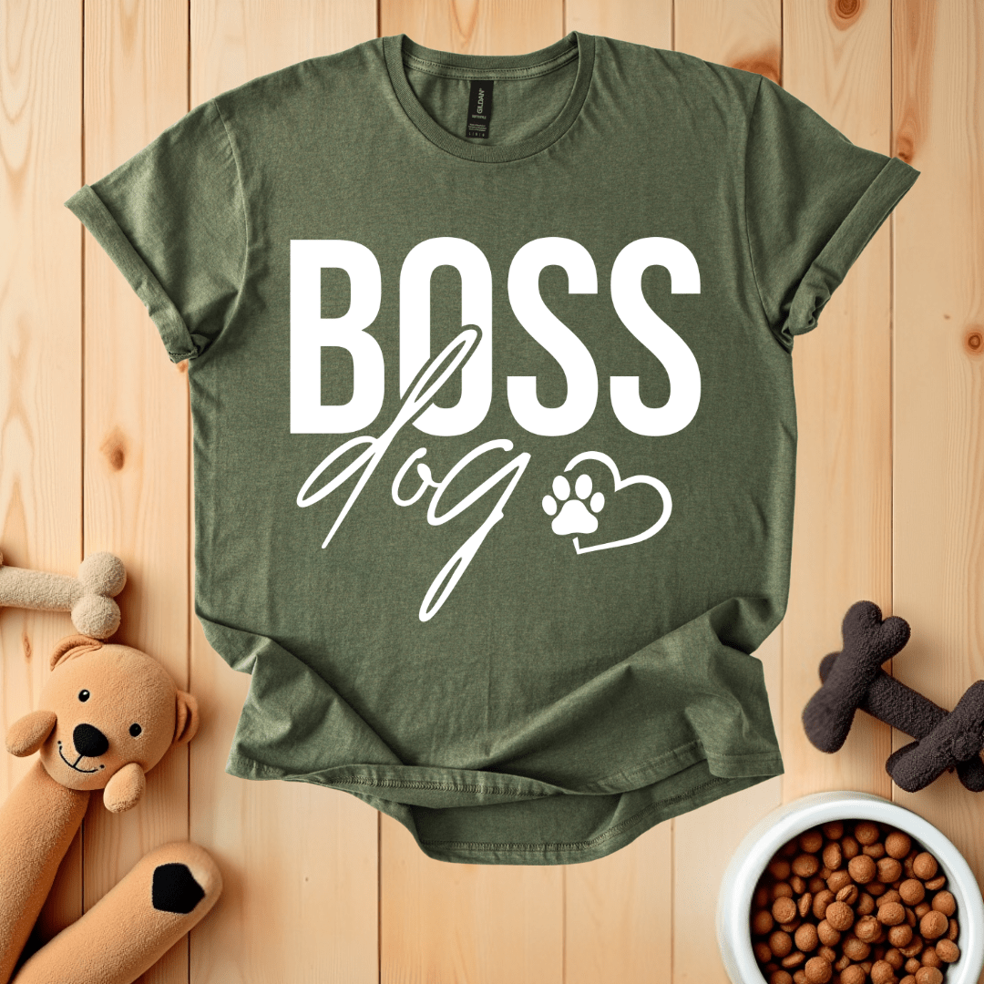 Military Green / S Boss Dog T-Shirt