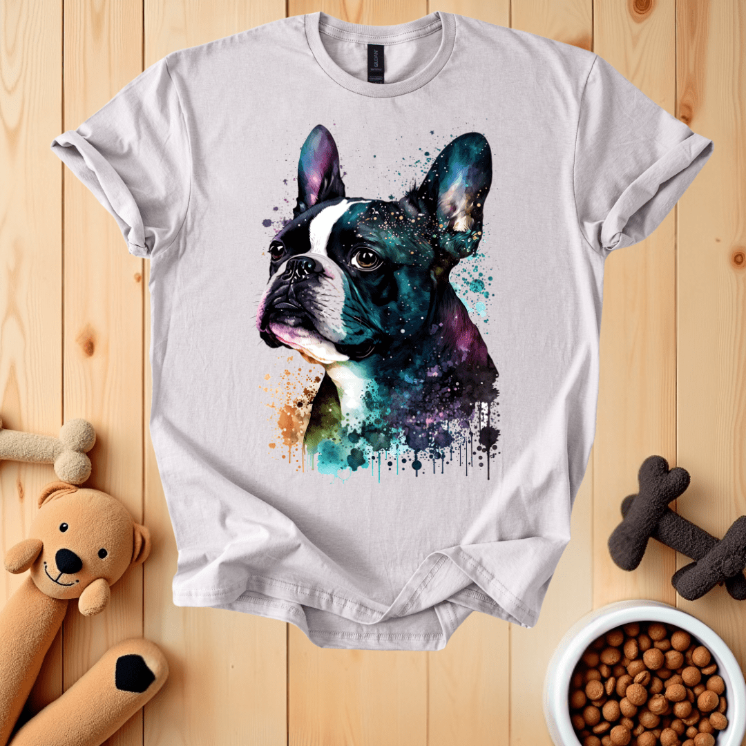 Ice Grey / S Boston Terrier Dog T-Shirt