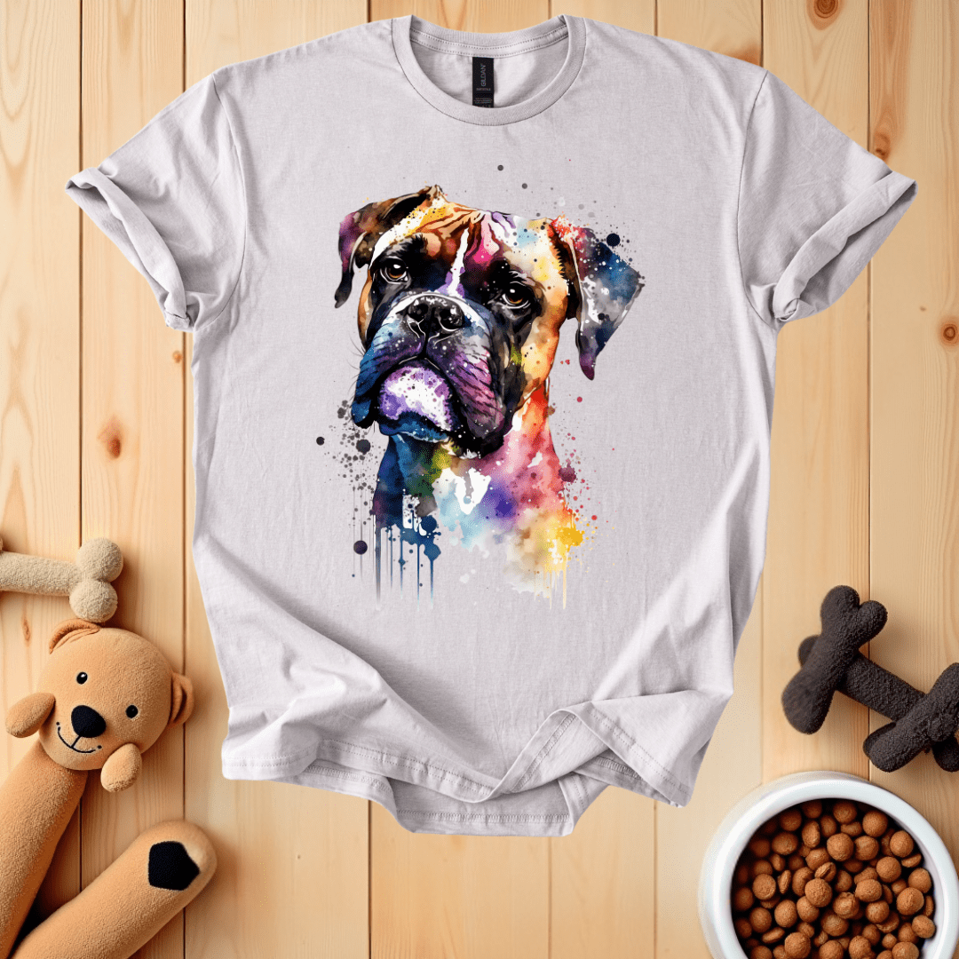 Ice Grey / S Boxer Dog T-Shirt