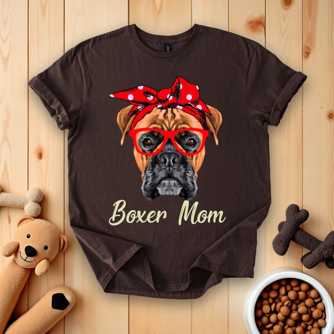 Dark Chocolate / S Boxer Mom T-Shirt