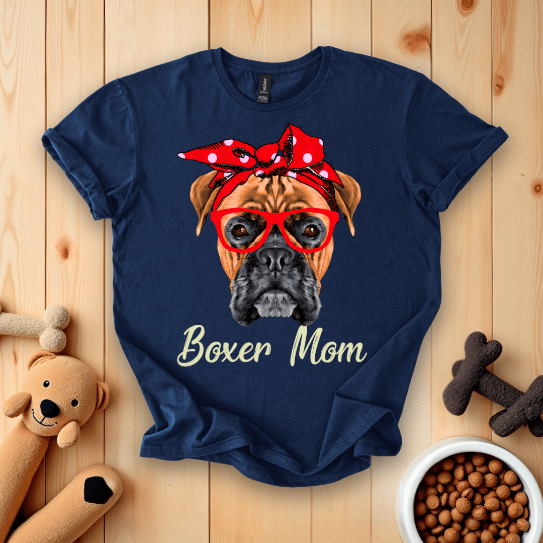 Navy / S Boxer Mom T-Shirt