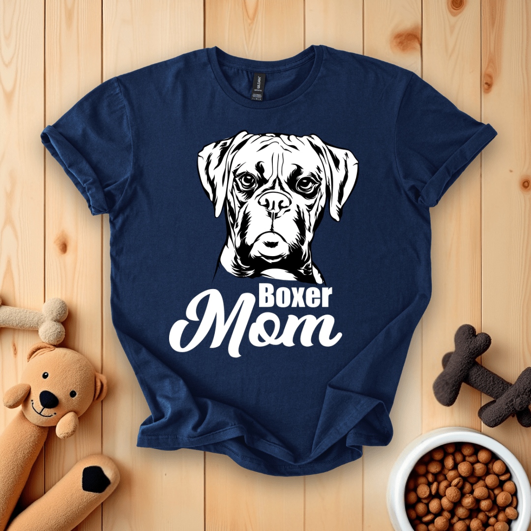 Navy / S Boxer Mom T-Shirt