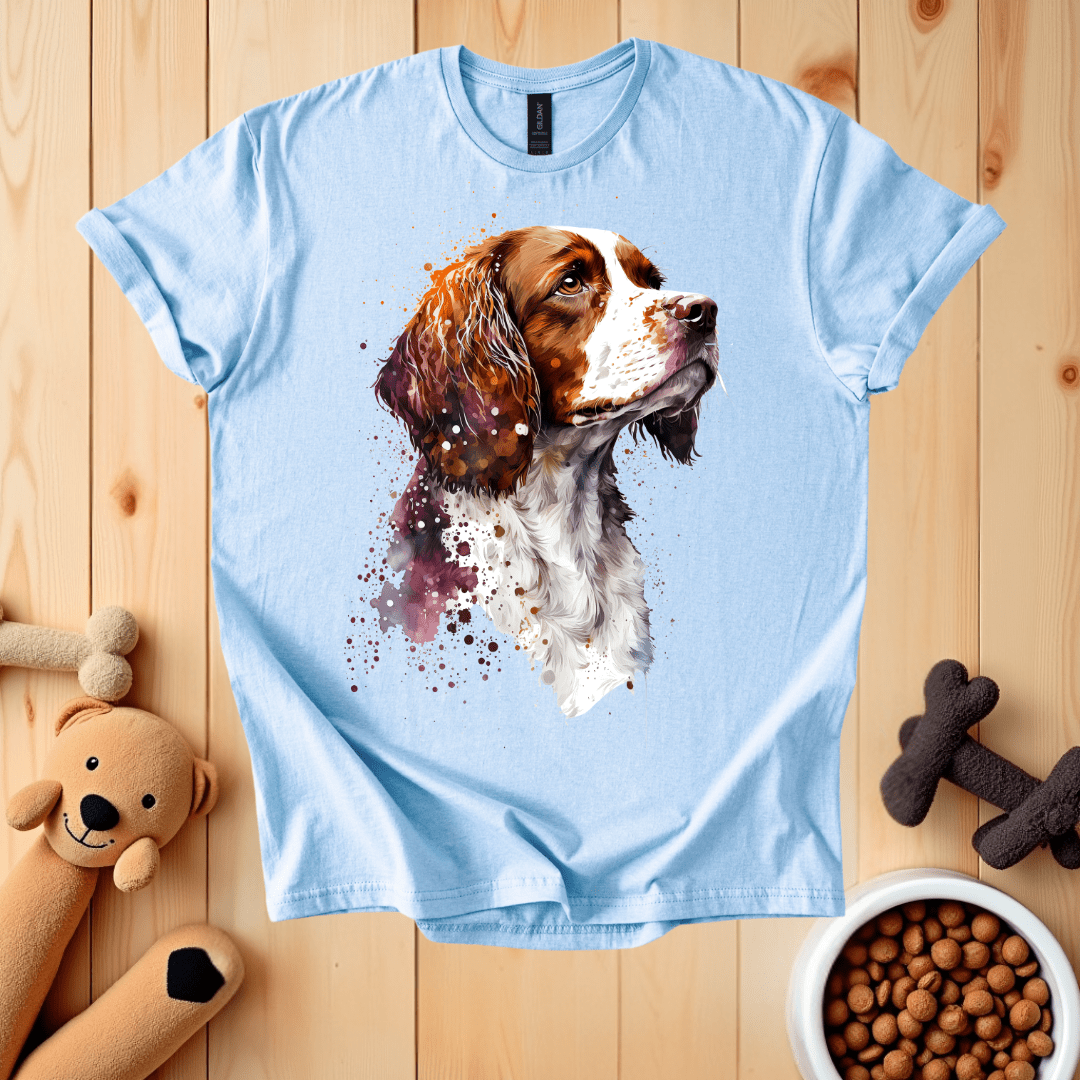 Light Blue / S Brittany Dog T-Shirt