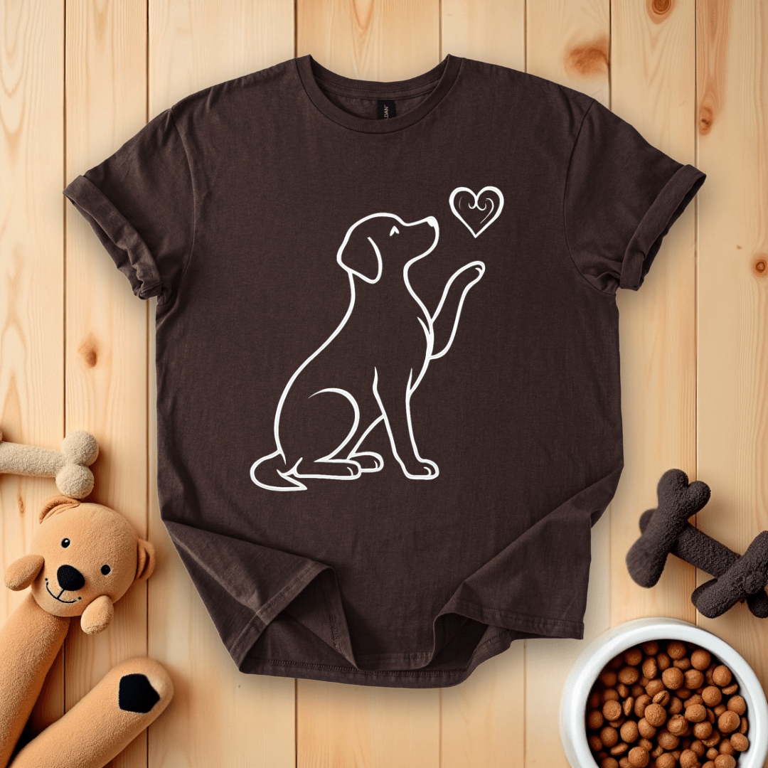 Dark Chocolate / S Brittany Spaniel Love T-Shirt