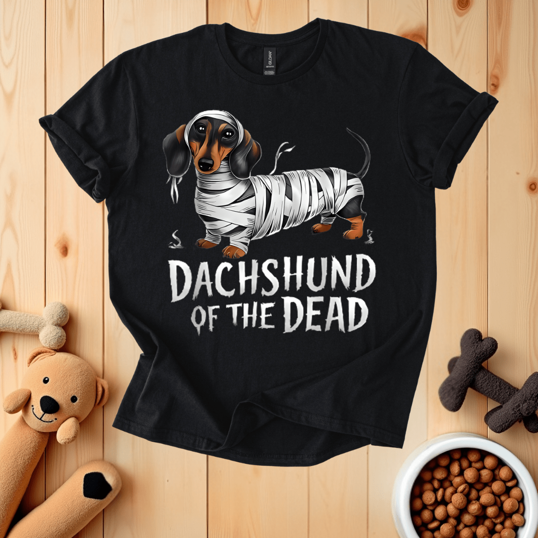 Black / S Dachshund Of The Dead T-Shirt