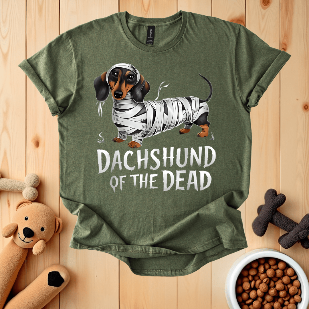 Military Green / S Dachshund Of The Dead T-Shirt