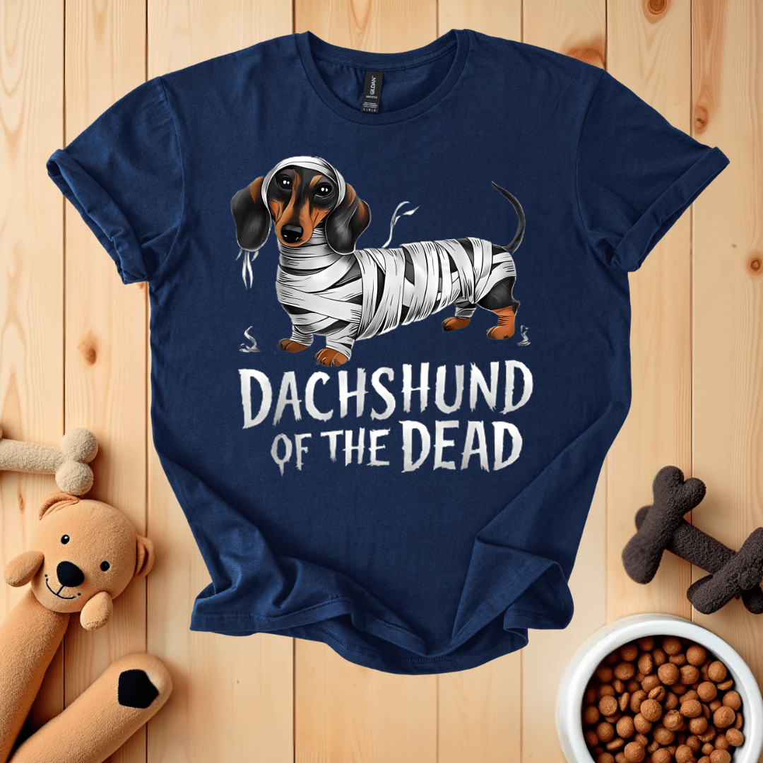 Navy / S Dachshund Of The Dead T-Shirt